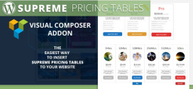Supreme Pricing Tables – Visual Composer Addon
