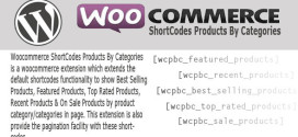 ShortCodes Products By Categories